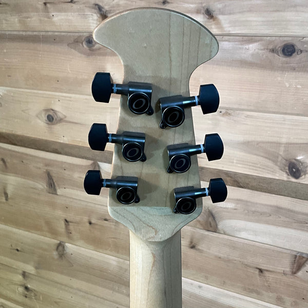 Ovation Elite TX Mid Cutaway Electric Acoustic Guitar - Black