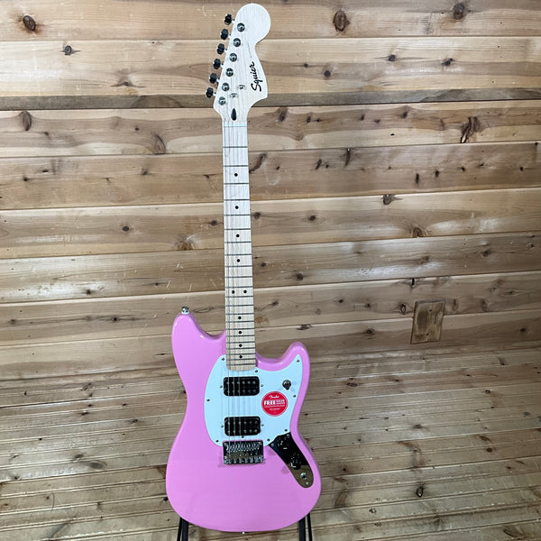 Squier Sonic Mustang HH Solidbody Electric Guitar - Flash Pink