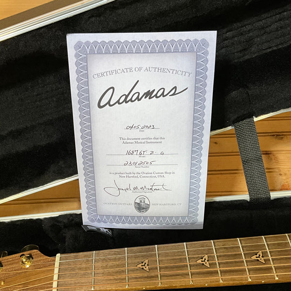 Ovation Adamas 1687 GT E-Acoustic Guitar - Reverse Red Burst