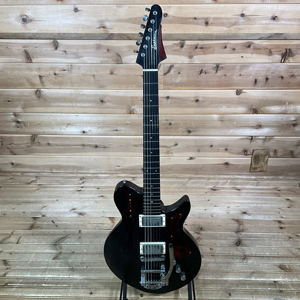 Eastman Juliet/v w/ Bigsby Electric Guitar - Antique Black