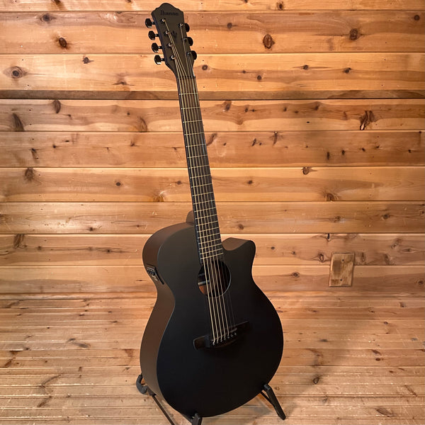 Ibanez AEG721 7-String Acoustic Guitar - Black Out