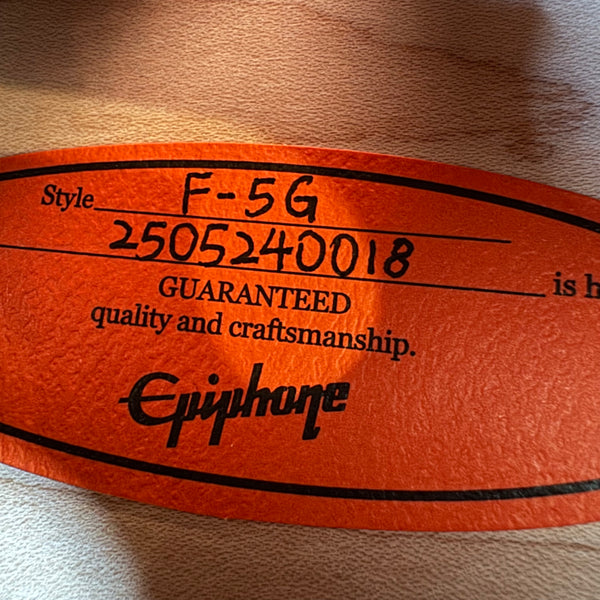 Epiphone F-5G Mandolin - Cremona Sunburst