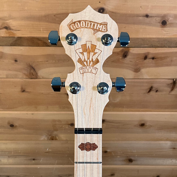 Deering Goodtime Two 5-String Banjo with Resonator - Natural Blonde Satin