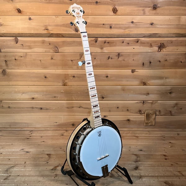 Deering Goodtime Two 5-String Banjo with Resonator - Natural Blonde Satin