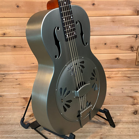 Gretsch G9201 Honey Dipper Round-Neck Brass Body Resonator Guitar - Shed Roof Finish