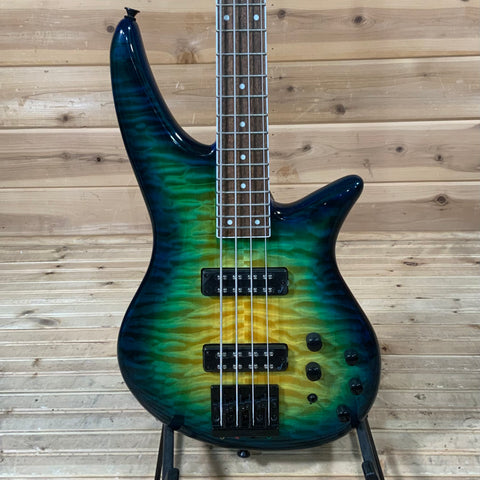 Jackson X Series Spectra SBXQ IV Bass - Amber Blue Burst