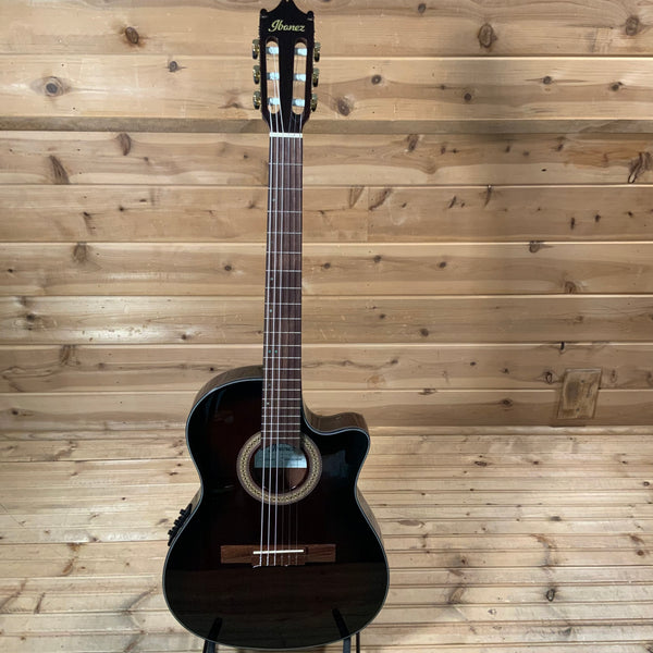 Ibanez GA35TCE Classical Acoustic Guitar - Dark Violin Sunburst