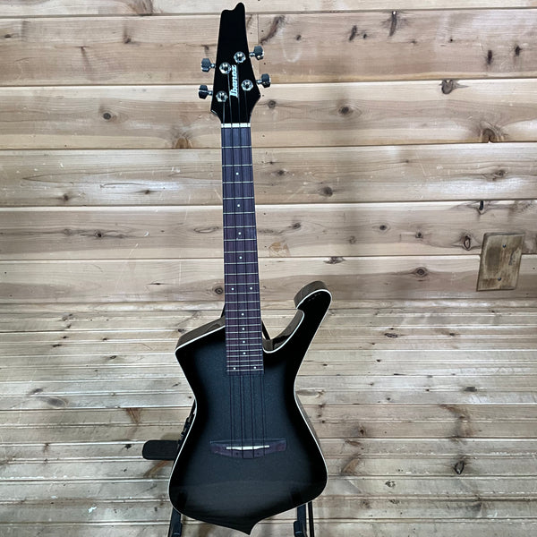 Ibanez UICT100 Iceman Tenor Ukulele - Metallic Gray Sunburst