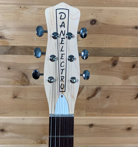 Danelectro Stock '59 Electric Guitar with Wood Bridge (Aqua