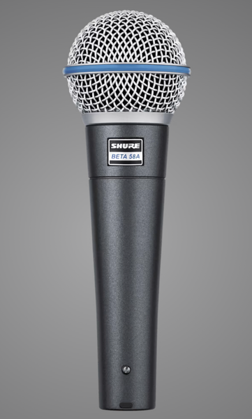 Shure Beta 58A Supercardioid Dynamic Vocal Microphone - Huber Shure Beta 58A Supercardioid Dynamic Vocal Microphone - Huber