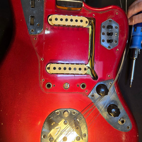 Fender 1965 Jaguar Electric Guitar USED - Candy Apple Red