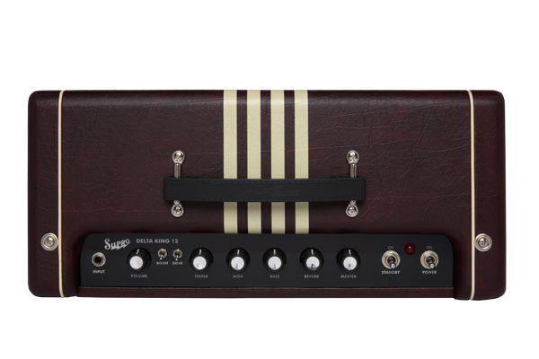 Supro Delta King 12 Combo Electric Guitar Amplifier - Burgundy & Cream