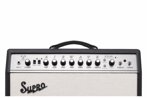 Supro Airwave Guitar Combo Amplifier - Black and Cream