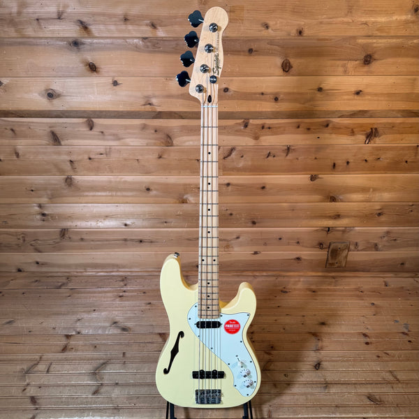 Squier Paranormal Precision Bass Thinline SJ Electric Bass Guitar - Vintage White
