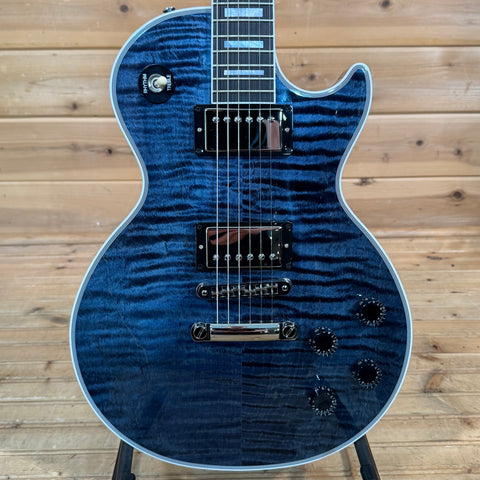 Gibson Custom Les Paul Figured Electric Guitar - Translucent Whale Blue