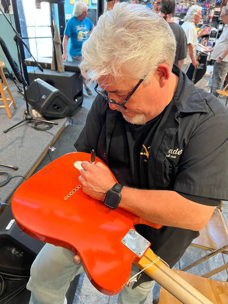 Fender Custom Shop Masterbuilt David Brown La Cabronita Especial 2.0 Journeyman Relic Electric Guitar - Giant Orange