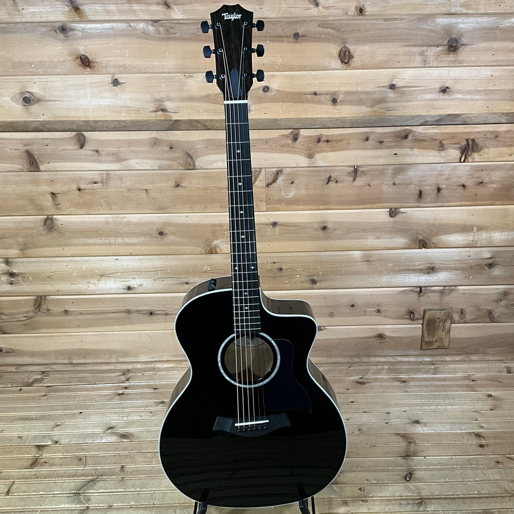 Taylor 214ce-BLK DLX Acoustic Guitar DEMO - Black