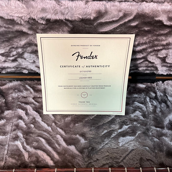 Fender Limited Edition American Professional II Stratocaster Thinline Electric Guitar - Transparent Shell Pink