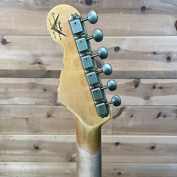 Fender Custom Shop Limited Edition 1964 L-Series Stratocaster Heavy Relic Electric Guitar - Aged Sherwood Green Metallic