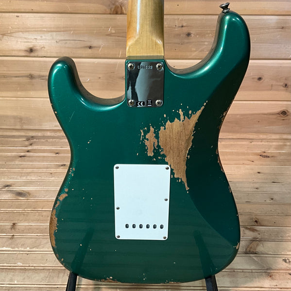 Fender Custom Shop Limited Edition 1964 L-Series Stratocaster Heavy Relic Electric Guitar - Aged Sherwood Green Metallic