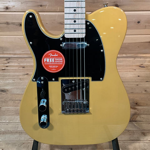 Squier Affinity Series Telecaster Left Handed Electric Guitar - Butterscotch Blonde