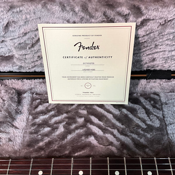 Fender Limited Edition American Professional II Stratocaster Thinline Electric Guitar - Transparent Surf Green