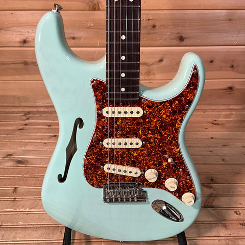 Fender Limited Edition American Professional II Stratocaster Thinline Electric Guitar - Transparent Surf Green