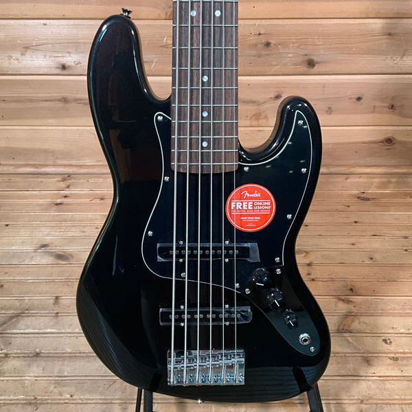 Squier Affinity Series Active Jazz VI Electric Bass Guitar - Black Metallic