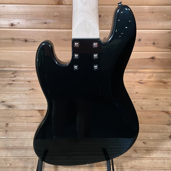 Squier Affinity Series Active Jazz VI Electric Bass Guitar - Black Metallic