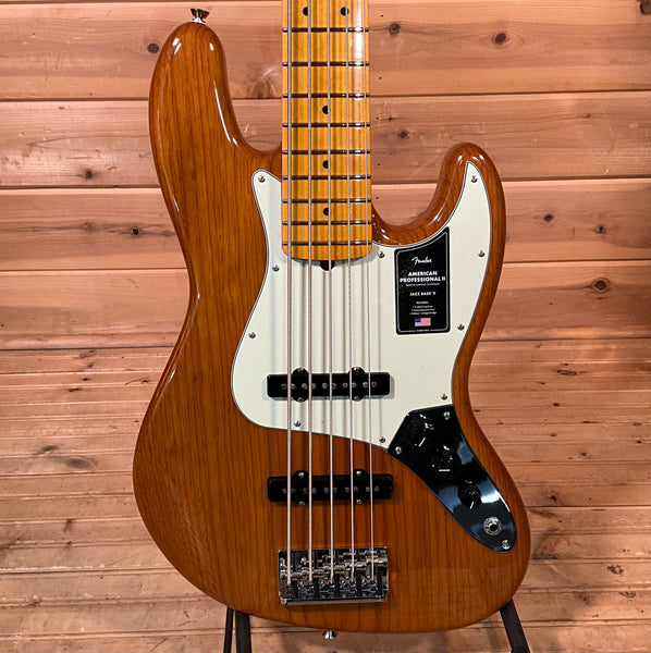 Fender American Professional II Jazz V Bass - Roasted Pine