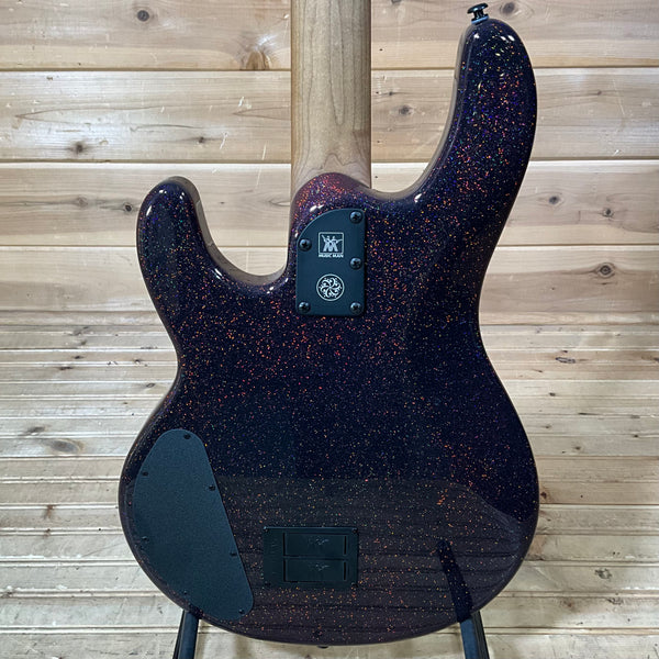 Ernie Ball Music Man DarkRay Electric Bass Guitar - Dark Rainbow