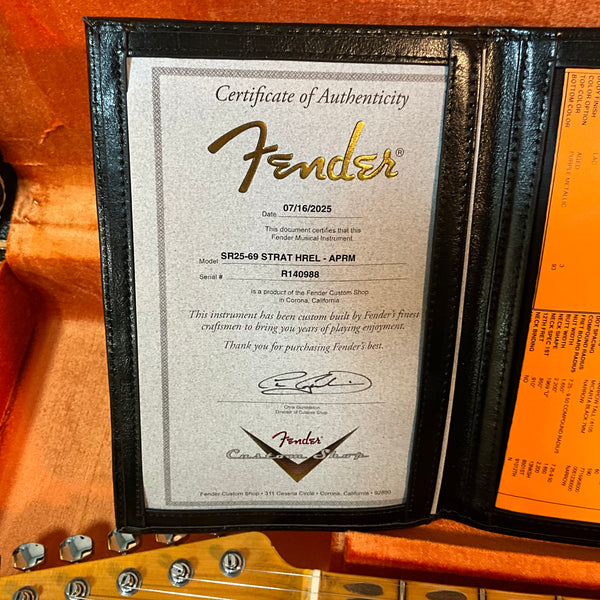 Fender Custom Shop 1969 Stratocaster Heavy Relic Electric Guitar - Aged Purple Metallic