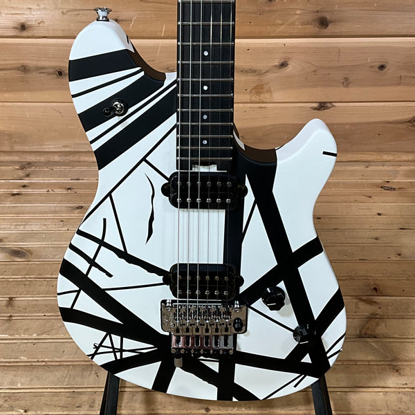 EVH Wolfgang Special Striped Electric Guitar - Black and White