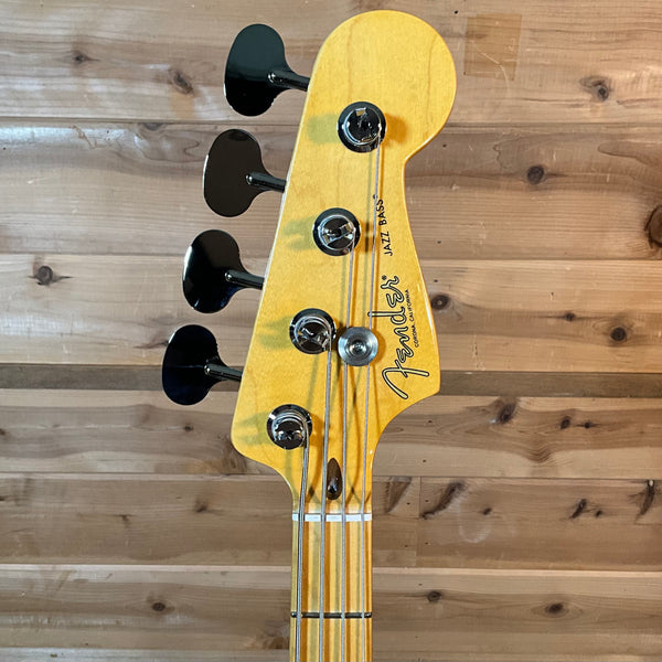 Fender American Professional Classic Jazz Electric Bass - Faded Dakota Red