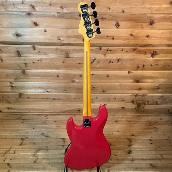 Fender American Professional Classic Jazz Electric Bass - Faded Dakota Red