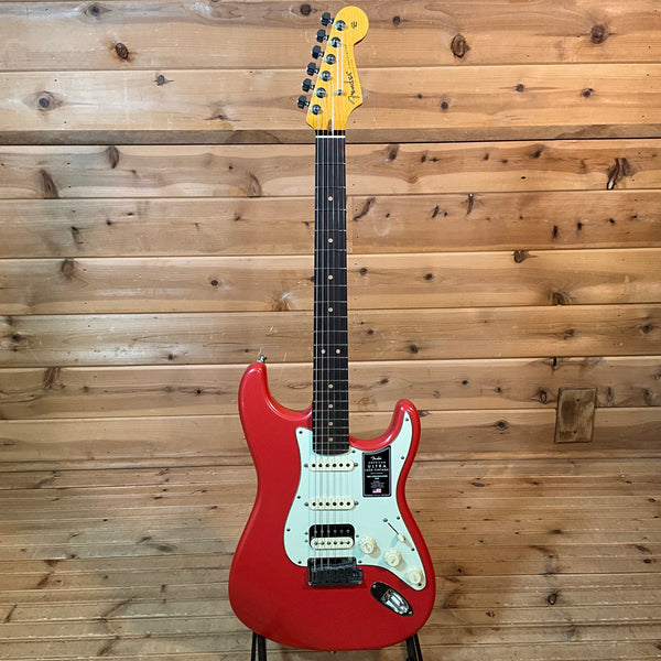 Fender American Ultra Luxe Vintage 60s Stratocaster HSS Electric Guitar - Fiesta Red