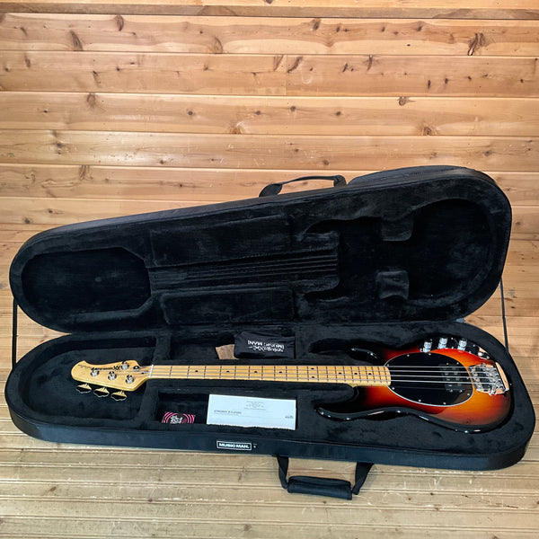 Ernie Ball Music Man Retro 70s Stingray Electric Bass Guitar - Vintage Sunburst
