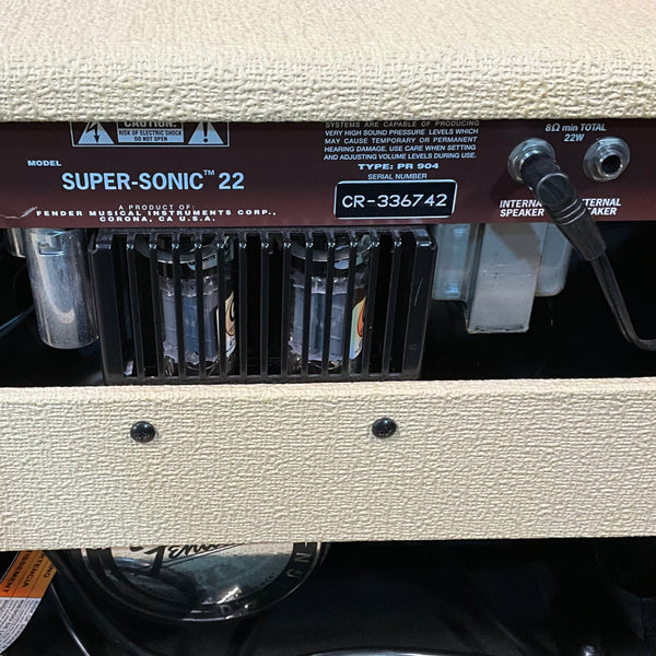 Fender Super Sonic 22 Blonde Guitar Amplifier USED