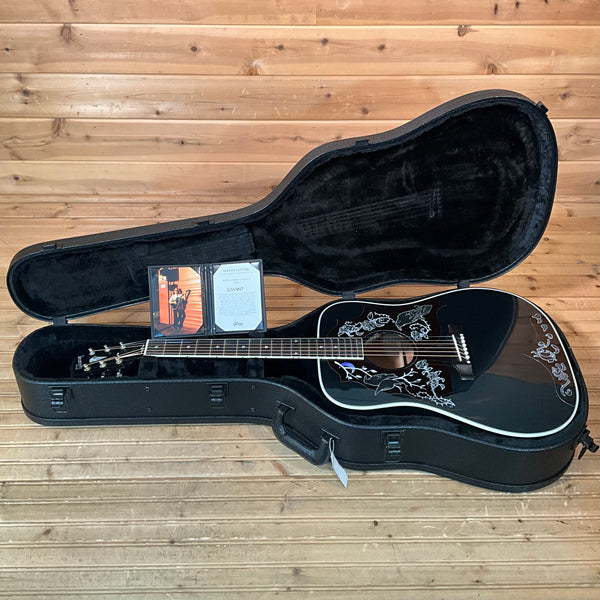 Gibson Custom Kirk Hammett Raven Acoustic Guitar - Ebony