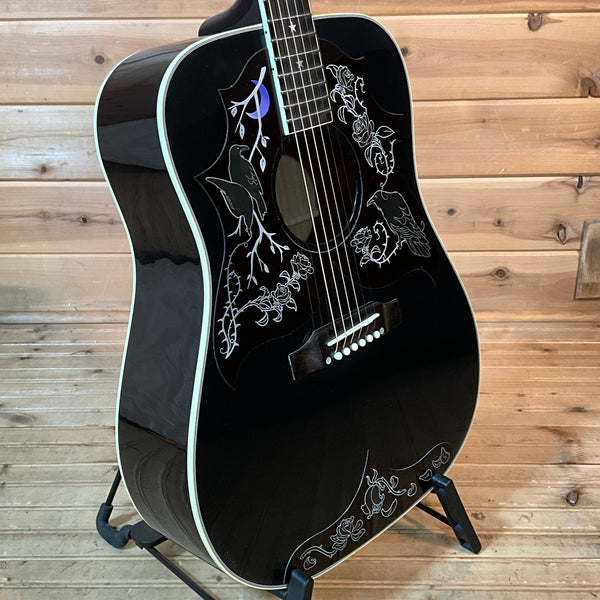 Gibson Custom Kirk Hammett Raven Acoustic Guitar - Ebony