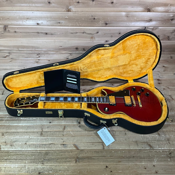 Gibson Custom Shop M2M 1968 Les Paul Custom Figured Top Electric Guitar - Sweet Cherry Red