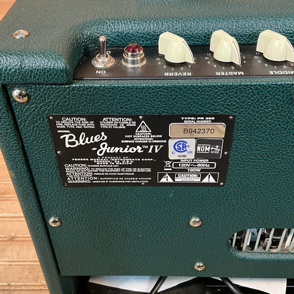 Fender 2020 Limited Edition Blues Junior IV Jensen C12Q Guitar Amplifier USED - Racing Green