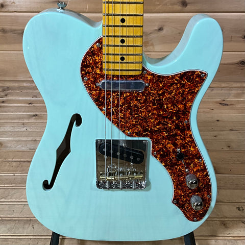 Fender Limited Edition American Professional II Telecaster Thinline Electric Guitar - Transparent Surf Green