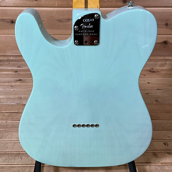 Fender Limited Edition American Professional II Telecaster Thinline Electric Guitar - Transparent Surf Green