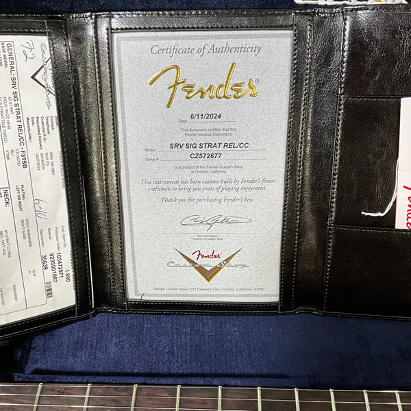 Fender Custom Shop Stevie Ray Vaughan Signature Stratocaster Relic Electric Guitar - Faded 3 Color Sunburst