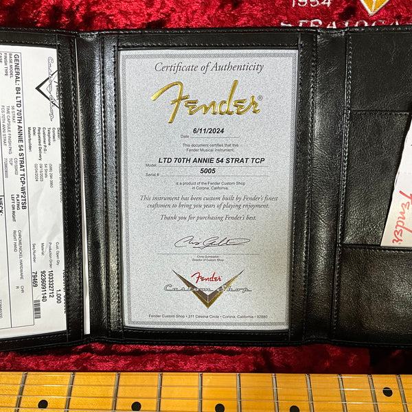 Fender Custom Shop 70th Anniversary 1954 Stratocaster Time Capsule Package - Wide-Fade 2-Color Sunburst