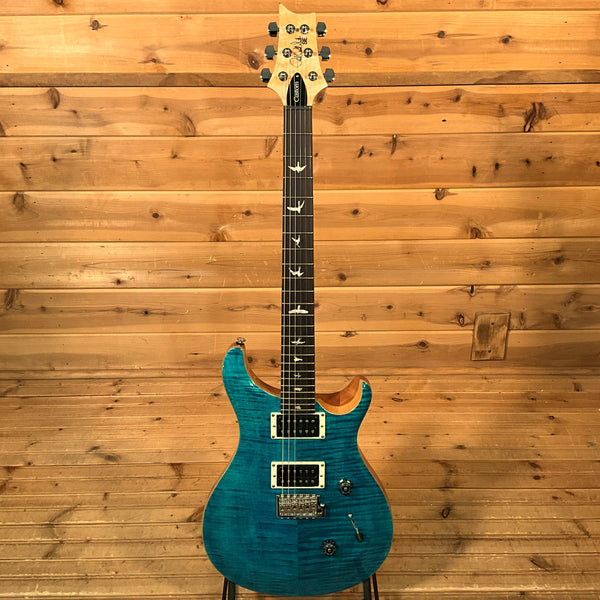 PRS SE Custom 24 Exclusive Electric Guitar - Blue Matteo/Natural Back