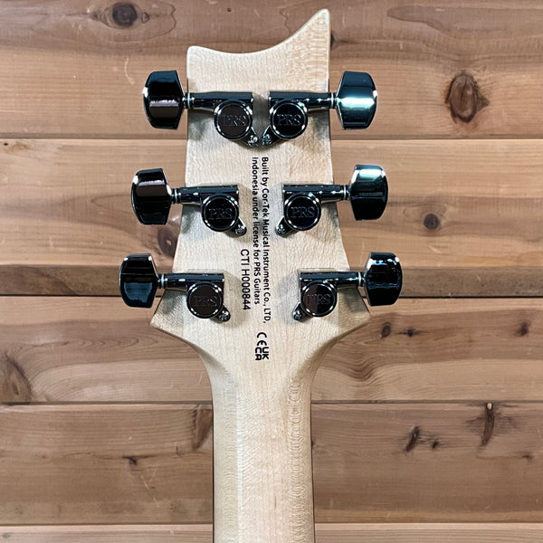 PRS SE Custom 24 Exclusive Electric Guitar - Blue Matteo/Natural Back