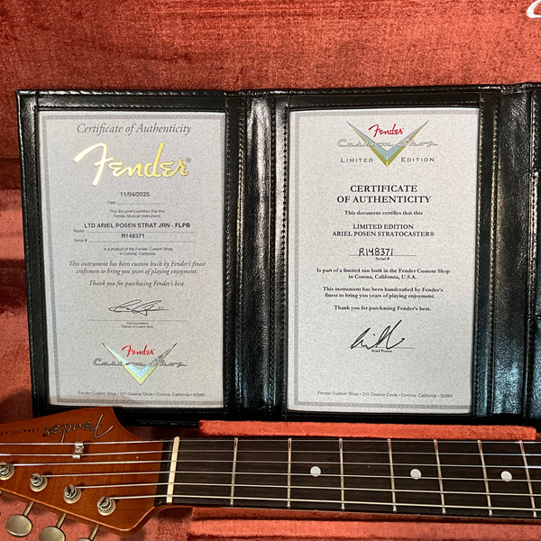 Fender Custom Shop Ariel Posen Stratocaster Electric Guitar - Faded Lake Placid Blue