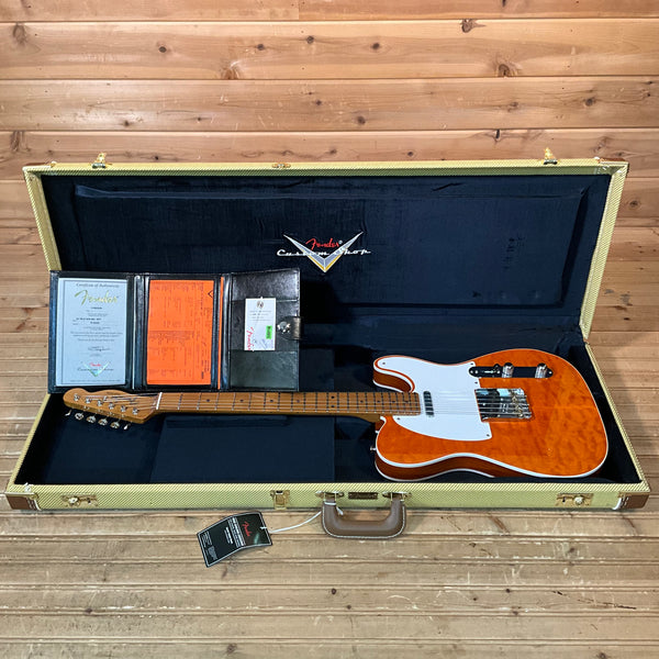 Fender Custom Shop 1953 Telecaster Electric Guitar - Sunset Orange Transparent